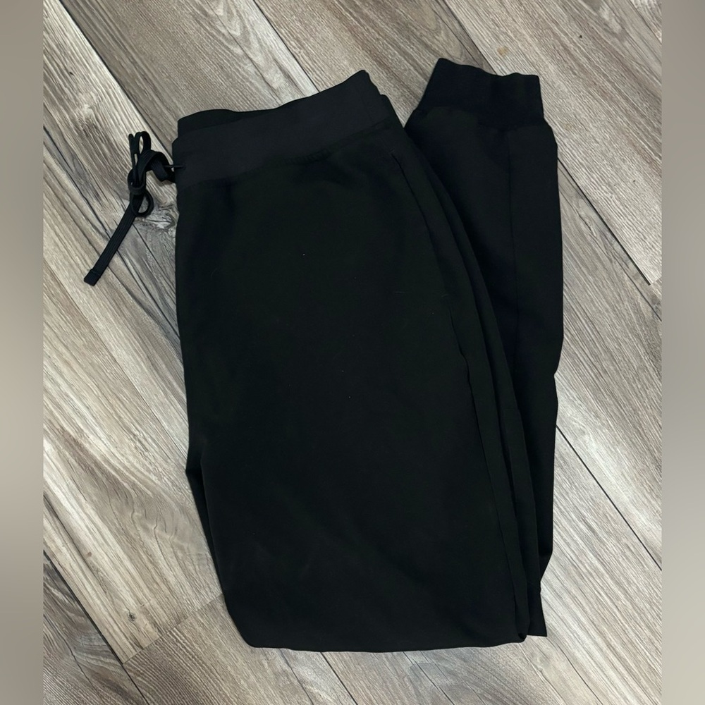 Mandala High-Waisted Jogger Scrub Pants | Women’s TALL Large | Black